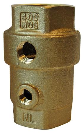 CM BRASS CHECK VALVE 2 TAP 1 NL - CHECK VALVES - CLAYTON MARK